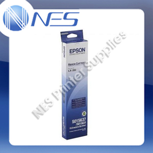 Epson Genuine S015637 BLACK 9-Pin Narrow Fabric Ribbon Cartridge for LX-350